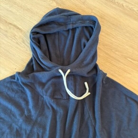 Prana Hoodie NAvy Blue Crop Pockets Medium - Picture 6 of 7